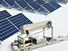 Robot limpiador de paneles solares (tipo riel)