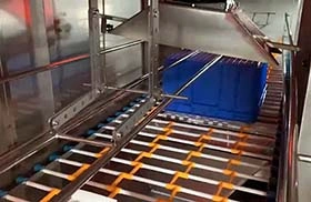 Lavadora automática de cajas 